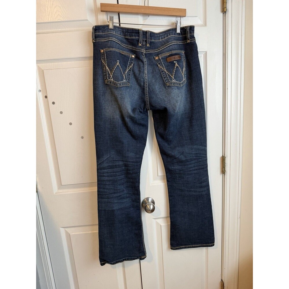Wrangler Bootcut Women's Denim Size 13/14 Medium Wash Blue Western